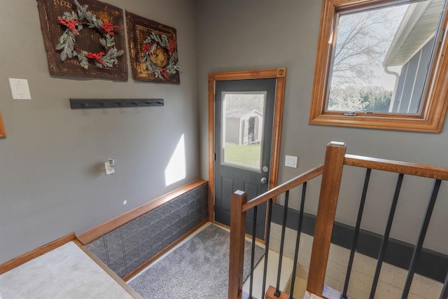 N4618 State Road 49, Waupaca, WI 54981 - carpeted foyer with stairs
