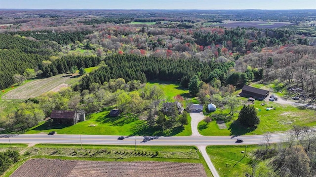 N4618 State Road 49, Waupaca, WI 54981 - bird's eye view of a heavily wooded area