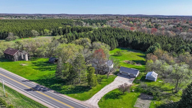N4618 State Road 49, Waupaca, WI 54981 - bird's eye view of a heavily wooded area