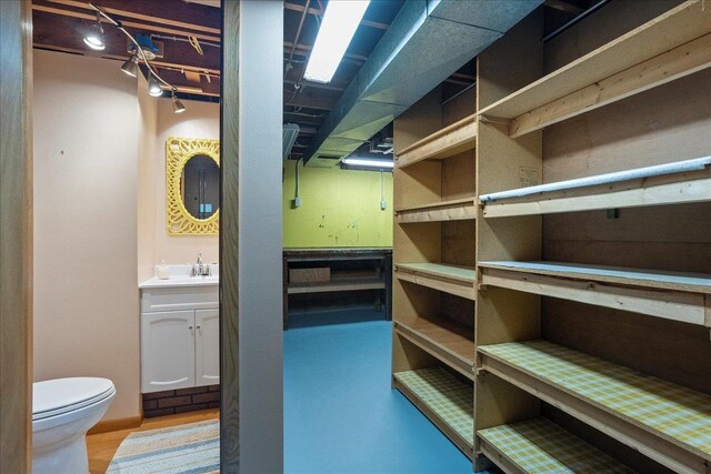 1408 S Hemlock Ave, Marshfield, WI 54449 - storage featuring a sink