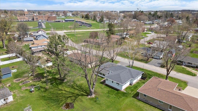 1408 S Hemlock Ave, Marshfield, WI 54449 - aerial view of property and surrounding area with nearby suburban area