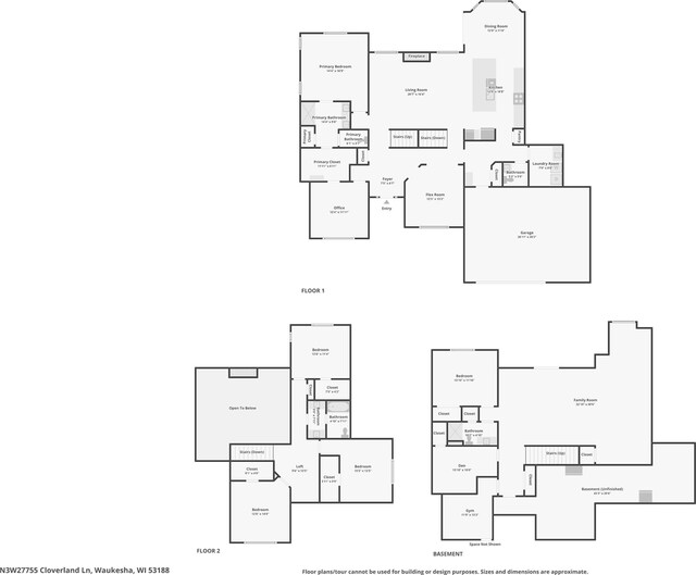N3W27755 Cloverland Ln, Waukesha, WI 53188 - property floor plan