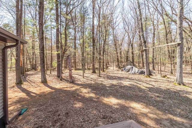 1809 S Badger Ct, Arkdale, WI 54613 - view of yard with a forest view