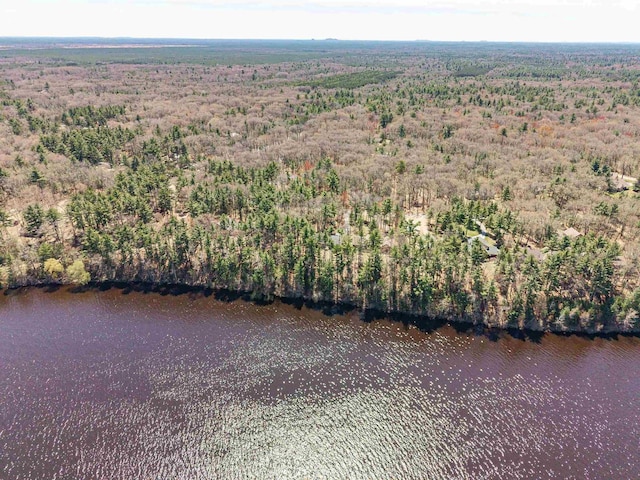 1809 S Badger Ct, Arkdale, WI 54613 - aerial overview of property's location featuring a heavily wooded area and a nearby body of water
