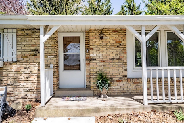 N56W27528 Lisbon Rd, Lisbon, WI 53089 - property entrance with brick siding and covered porch