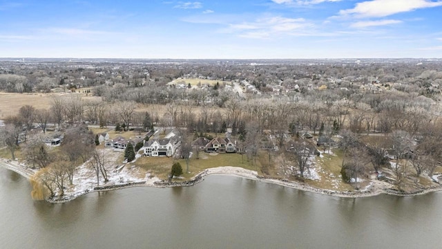 536 Sunrise Bay Rd, Neenah, WI 54956 - aerial view of property's location with a large body of water and a tree filled landscape