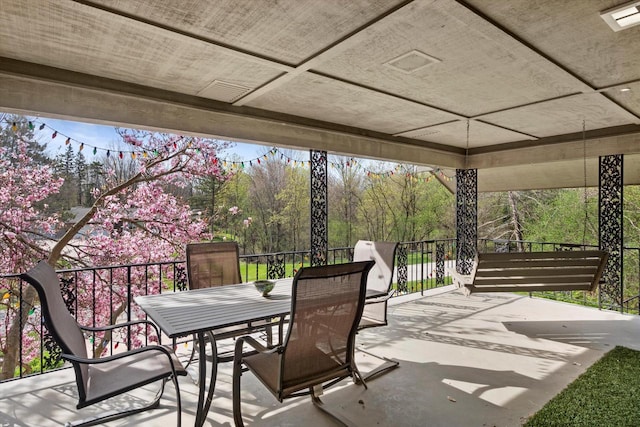 1401 Scenic Dr, Hubertus, WI 53033 - view of patio / terrace with outdoor dining area