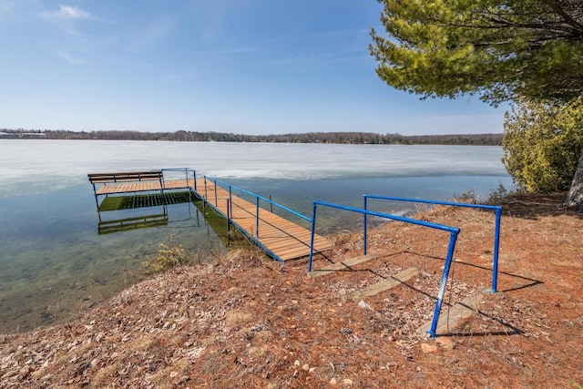 1226 Lake St, White Lake, WI 54491 - dock area featuring a water view