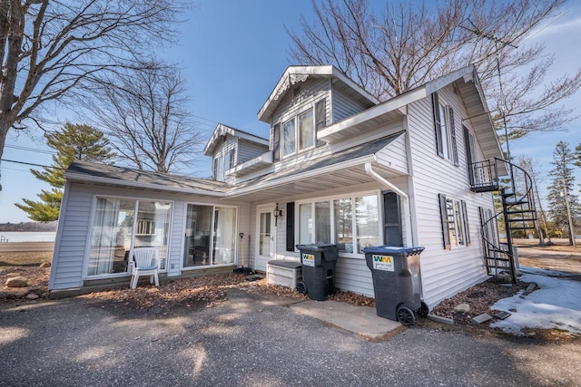 1226 Lake St, White Lake, WI 54491 - view of front of property with stairs
