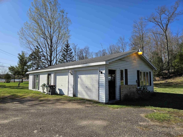 1226 Lake St, White Lake, WI 54491 - view of detached garage