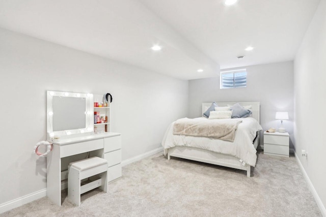 W139S9977 Jay Dr, Muskego, WI 53150 - bedroom featuring light carpet, recessed lighting, and baseboards