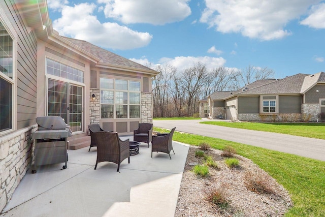 W139S9977 Jay Dr, Muskego, WI 53150 - view of patio / terrace featuring outdoor lounge area and area for grilling