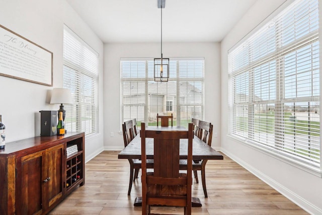 W139S9977 Jay Dr, Muskego, WI 53150 - dining space featuring light wood-style floors and baseboards
