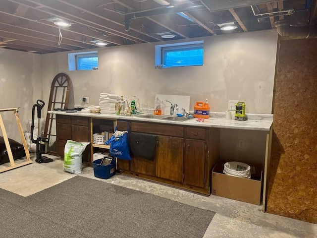 1201 Redwood Dr, Green Bay, WI 54304 - basement featuring a sink