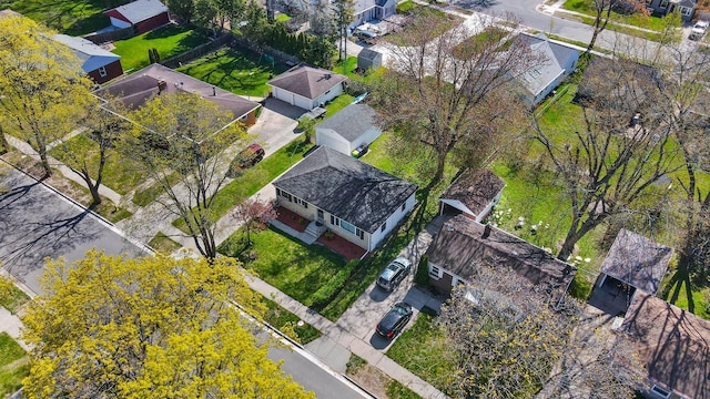 1201 Redwood Dr, Green Bay, WI 54304 - aerial overview of property's location with nearby suburban area