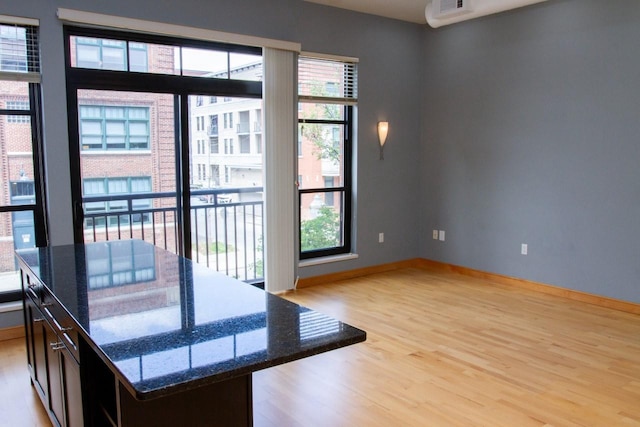 615 W Main St Unit 205, Madison, WI 53703 - doorway to outside featuring light wood-type flooring and baseboards