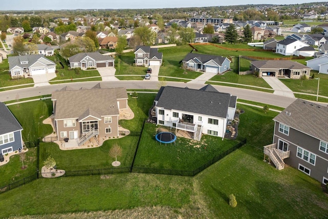aerial view of residential area