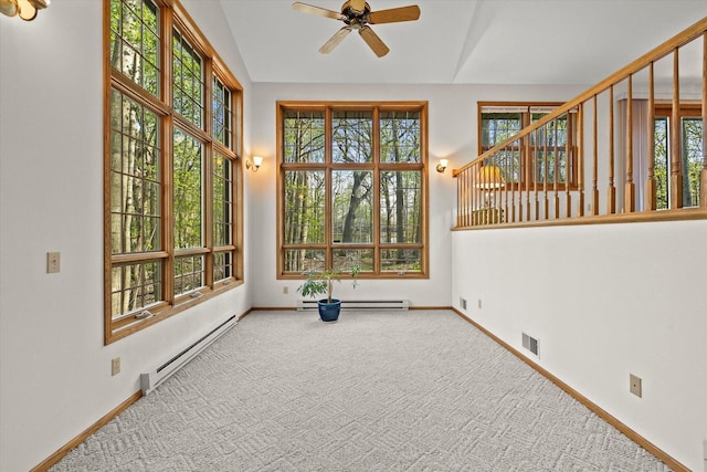 5287 Pleasant Hill Rd, Hartford, WI 53027 - unfurnished sunroom featuring a baseboard radiator