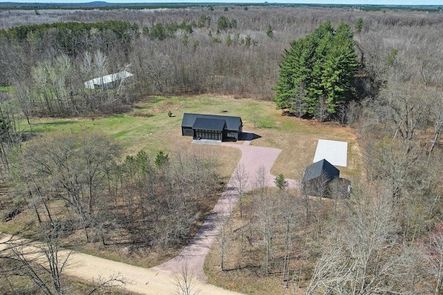 W4310 33rd St, Necedah, WI 54646 - aerial view of property and surrounding area featuring a forest