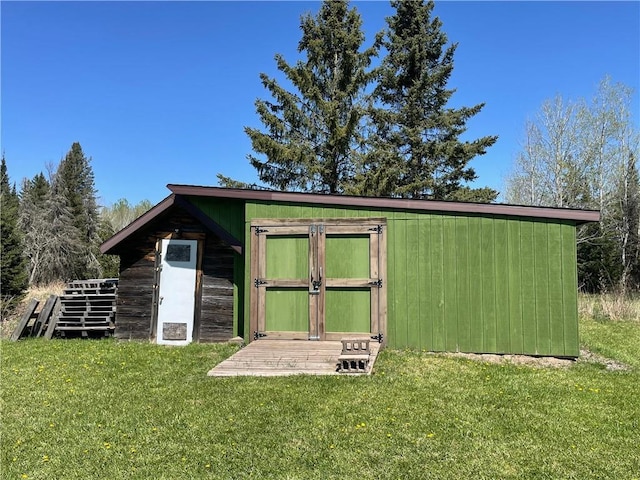15735 N Park Rd, Butternut, WI 54514 - view of outdoor structure featuring an outbuilding