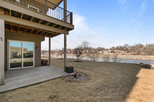 1141 E Banta Ct, Appleton, WI 54914 - view of grassy yard featuring a water view and a patio