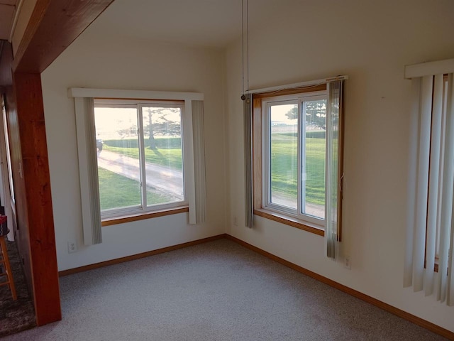 5544 Elm Rd, Pittsville, WI 54466 - carpeted empty room featuring plenty of natural light and baseboards