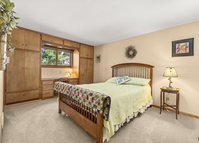 528 Park Ave, Waupaca, WI 54981 - bedroom with light carpet and baseboards