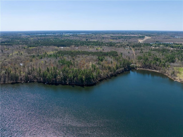7266 County Road U, Danbury, WI 54830 - aerial view of a nearby body of water and a forest