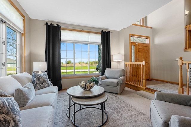 W6928 Westwood Dr, Fond Du Lac, WI 54937 - living room with carpet and baseboards