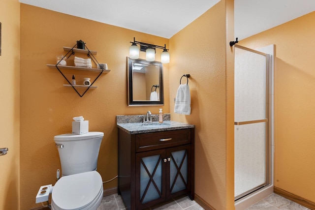 W6928 Westwood Dr, Fond Du Lac, WI 54937 - full bath with a shower stall, toilet, vanity, and baseboards