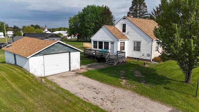 5869 State Highway 27, Sparta, WI 54656 - detached garage with asphalt driveway