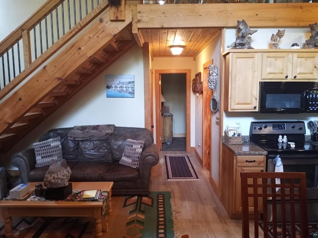 23540 State Highway 13, Cornucopia, WI 54827 - living room featuring light wood finished floors