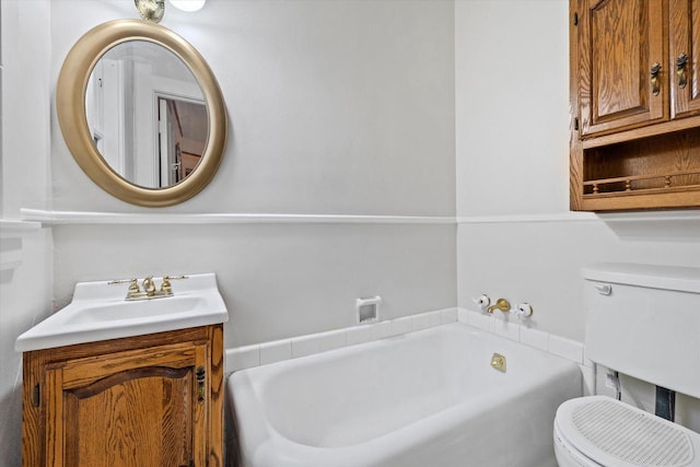 2837 N Marietta Ave, Milwaukee, WI 53211 - full bathroom with toilet, a bath, and vanity