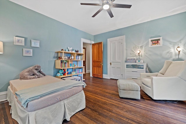 2837 N Marietta Ave, Milwaukee, WI 53211 - bedroom featuring wood finished floors and a ceiling fan