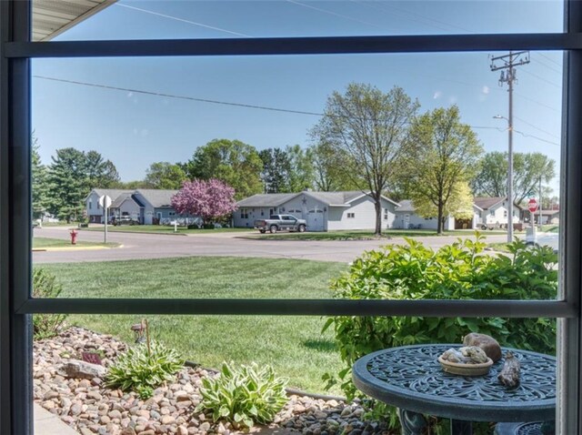 429 Riggs St, Bloomer, WI 54724 - view of green lawn featuring a residential view