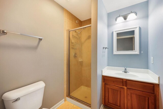 612 N Midvale Blvd, Madison, WI 53705 - full bathroom featuring a shower stall, vanity, and toilet