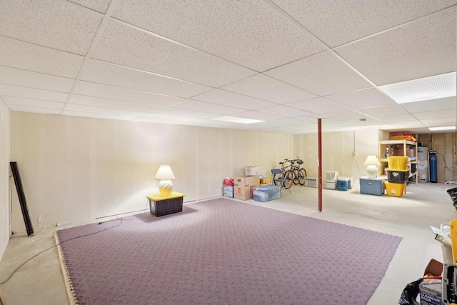 802 Herndon Dr Unit C, Madison, WI 53718 - finished basement featuring a drop ceiling and water heater