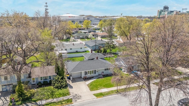 1083 Kenwood St, Green Bay, WI 54304 - aerial perspective of suburban area