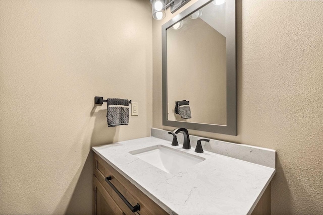 416 Sommers St, Stevens Point, WI 54481 - bathroom with a textured wall and vanity