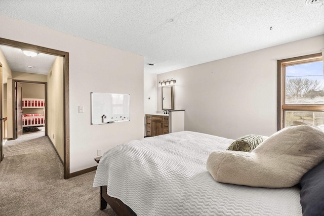 416 Sommers St, Stevens Point, WI 54481 - bedroom with light carpet, a textured ceiling, and baseboards