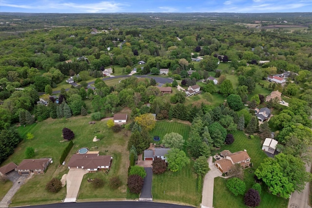 W299S5774 Windcrest Dr, Waukesha, WI 53189 - aerial view of property's location featuring a heavily wooded area