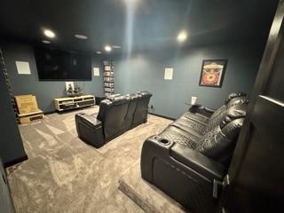 20398 64th Ave, Chippewa Falls, WI 54729 - carpeted home theater with recessed lighting