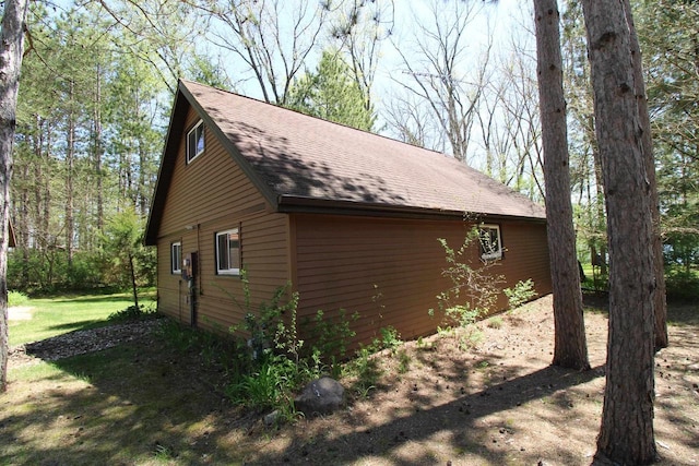 N9394 21st Ave, Neshkoro, WI 54960 - view of property exterior featuring roof with shingles