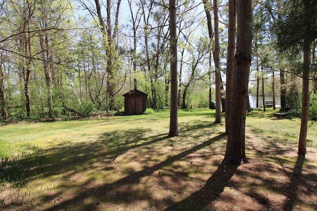 N9394 21st Ave, Neshkoro, WI 54960 - view of green lawn with a shed and an outbuilding