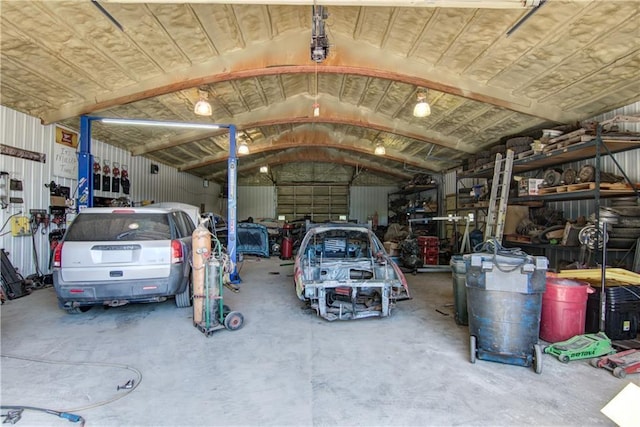 N492 County Road D, Eau Galle, WI 54737 - view of garage