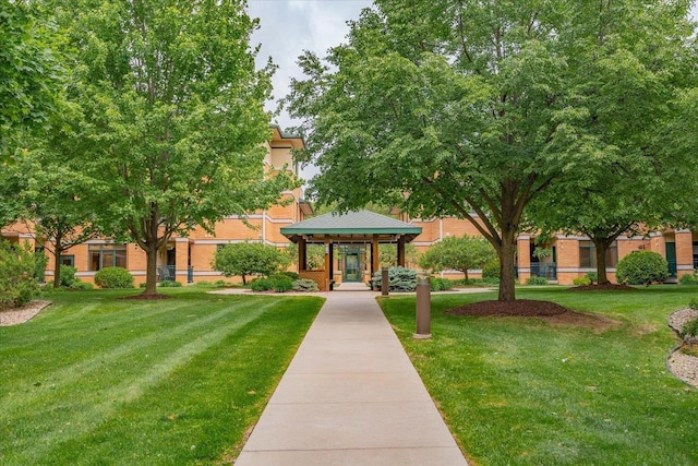 6767 Frank Lloyd Wright Ave Unit 219, Middleton, WI 53562 - view of home's community with a gazebo and a lawn
