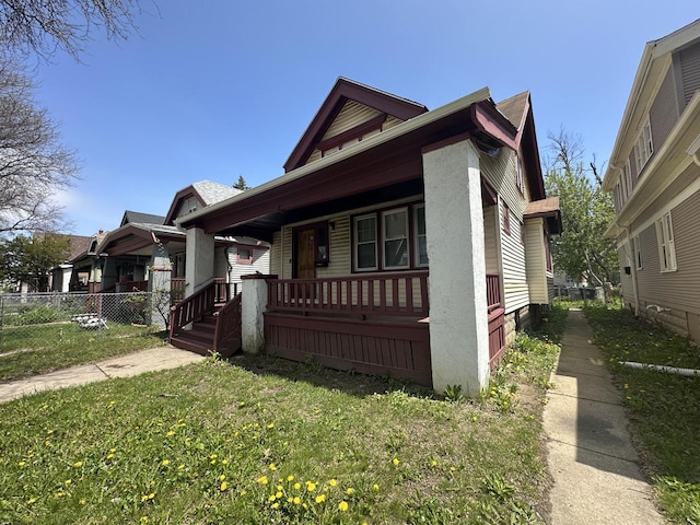 view of front of house featuring a porch