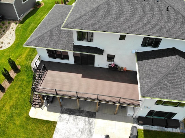 view of subject property