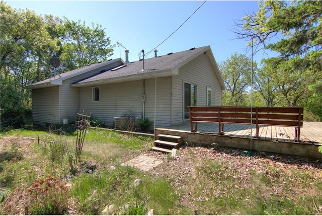 1286 Krattley Ln, Hudson, WI 54016 - view of side of property with a deck and cooling unit