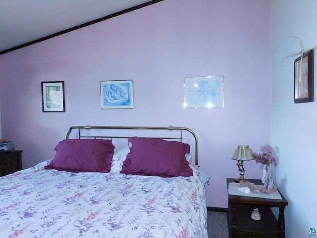8305 Half Moon Dr, Iron River, WI 54847 - carpeted bedroom featuring ornamental molding and baseboards